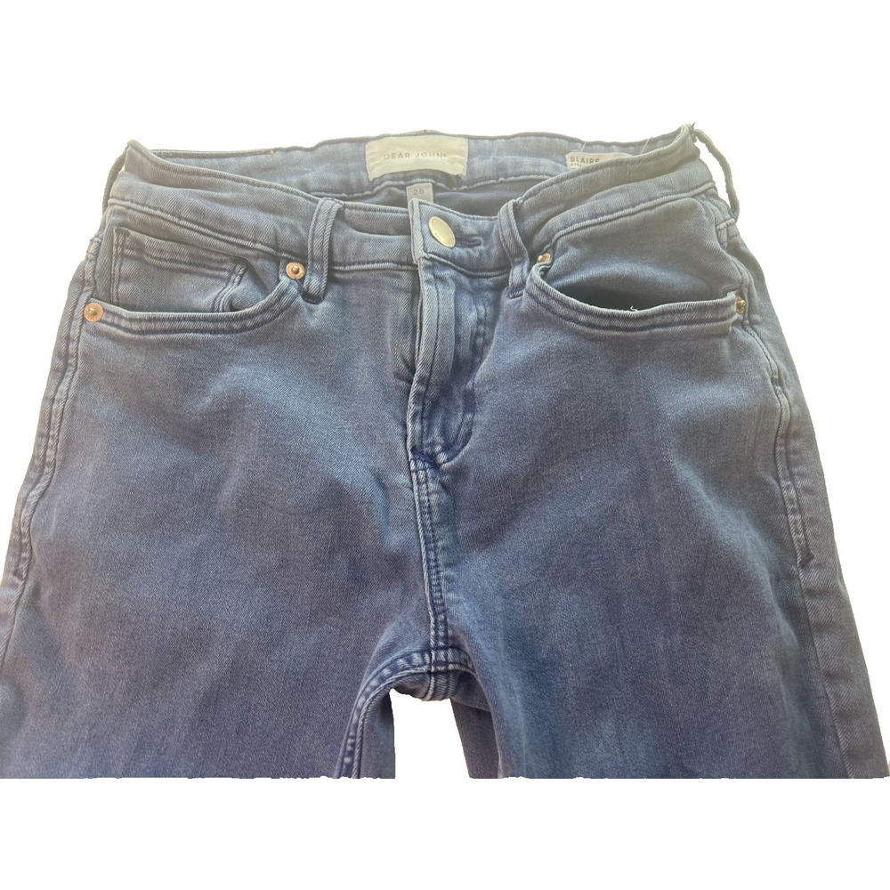 Dear John Women's Jeans Size 26 Blue Nautical Blaire‎ Straight W26 L26 See pics